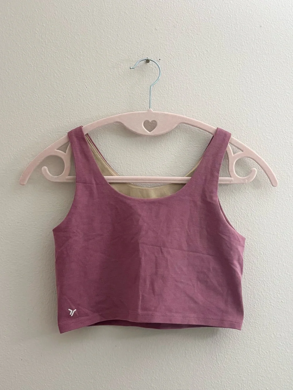 5/$25 🩷 Old Navy Girls Dusty Rose Sports Bra Cropped Tank